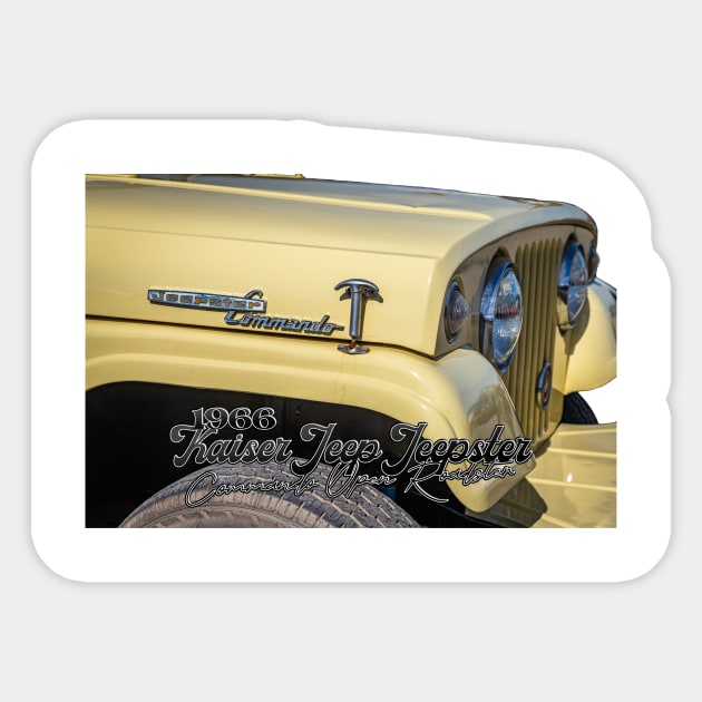 1966 Kaiser Jeep Jeepster Commando Open Roadster Sticker by Gestalt Imagery